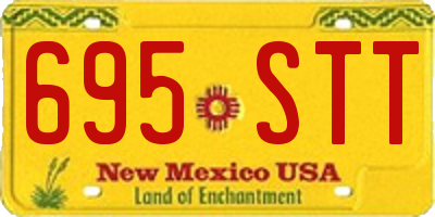 NM license plate 695STT