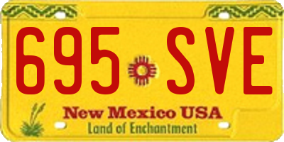 NM license plate 695SVE