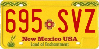 NM license plate 695SVZ
