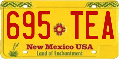NM license plate 695TEA