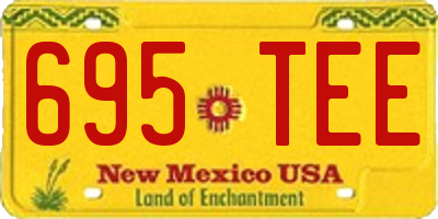NM license plate 695TEE