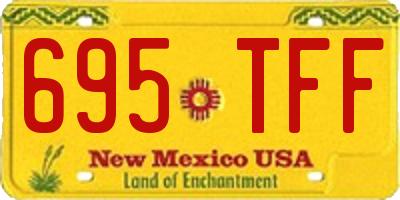 NM license plate 695TFF