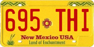 NM license plate 695THI