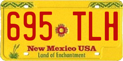 NM license plate 695TLH