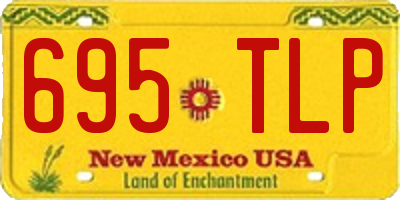 NM license plate 695TLP