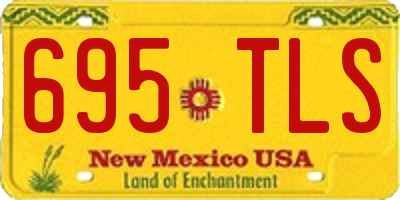 NM license plate 695TLS