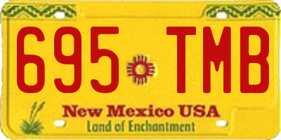 NM license plate 695TMB