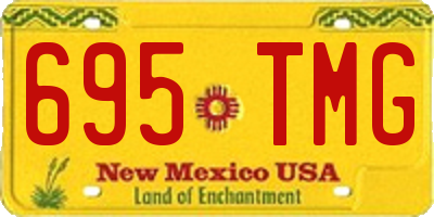 NM license plate 695TMG