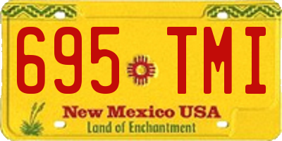 NM license plate 695TMI