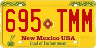 NM license plate 695TMM