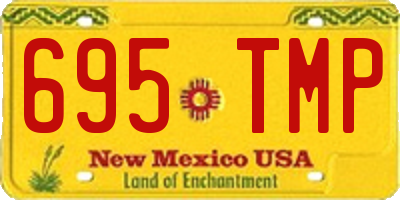 NM license plate 695TMP