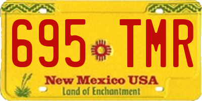 NM license plate 695TMR