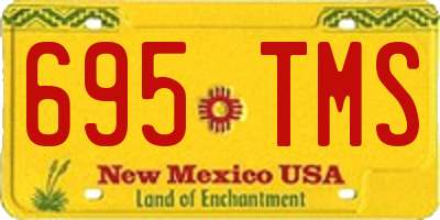 NM license plate 695TMS