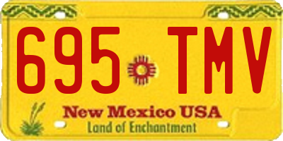 NM license plate 695TMV