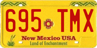 NM license plate 695TMX