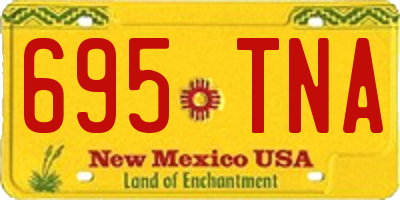NM license plate 695TNA