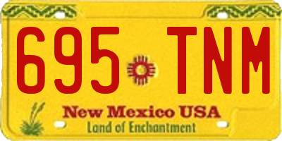 NM license plate 695TNM