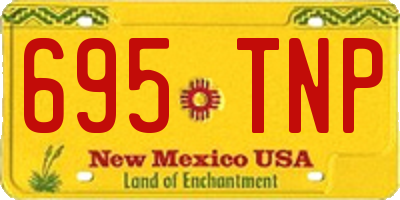 NM license plate 695TNP
