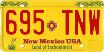 NM license plate 695TNW