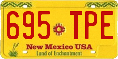 NM license plate 695TPE