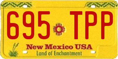 NM license plate 695TPP