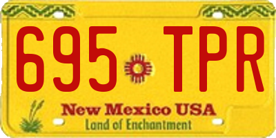 NM license plate 695TPR