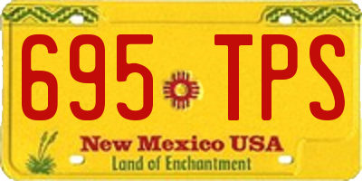 NM license plate 695TPS