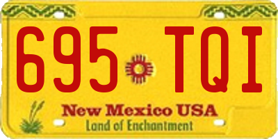 NM license plate 695TQI