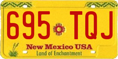 NM license plate 695TQJ
