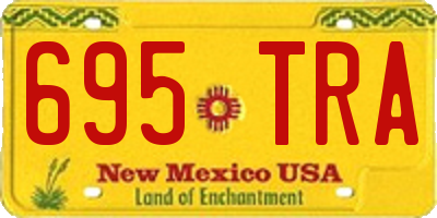 NM license plate 695TRA