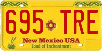 NM license plate 695TRE