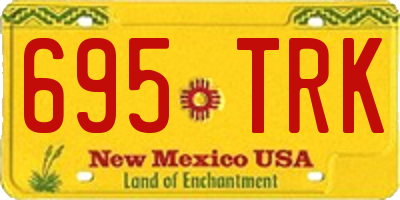 NM license plate 695TRK