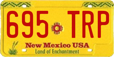 NM license plate 695TRP