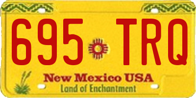 NM license plate 695TRQ