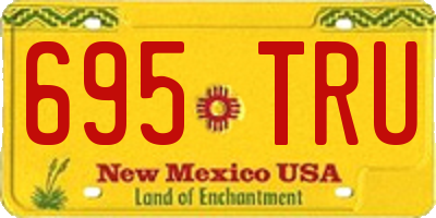 NM license plate 695TRU