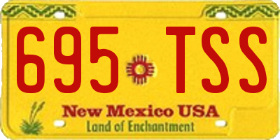NM license plate 695TSS