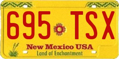 NM license plate 695TSX