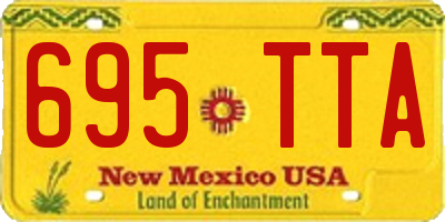 NM license plate 695TTA