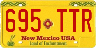 NM license plate 695TTR