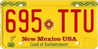 NM license plate 695TTU