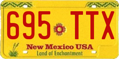 NM license plate 695TTX