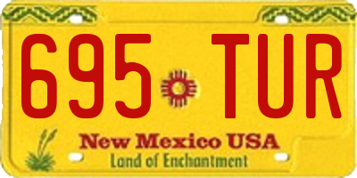 NM license plate 695TUR