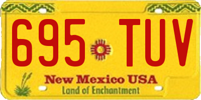 NM license plate 695TUV