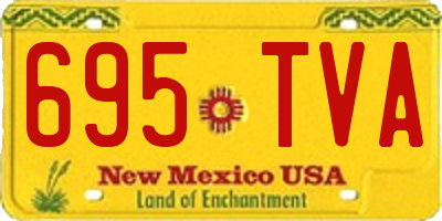 NM license plate 695TVA