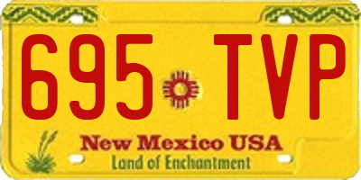 NM license plate 695TVP