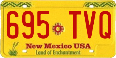 NM license plate 695TVQ