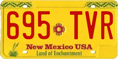 NM license plate 695TVR