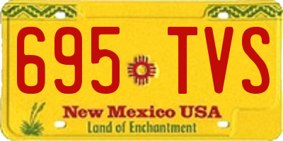 NM license plate 695TVS