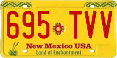 NM license plate 695TVV