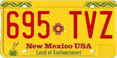 NM license plate 695TVZ